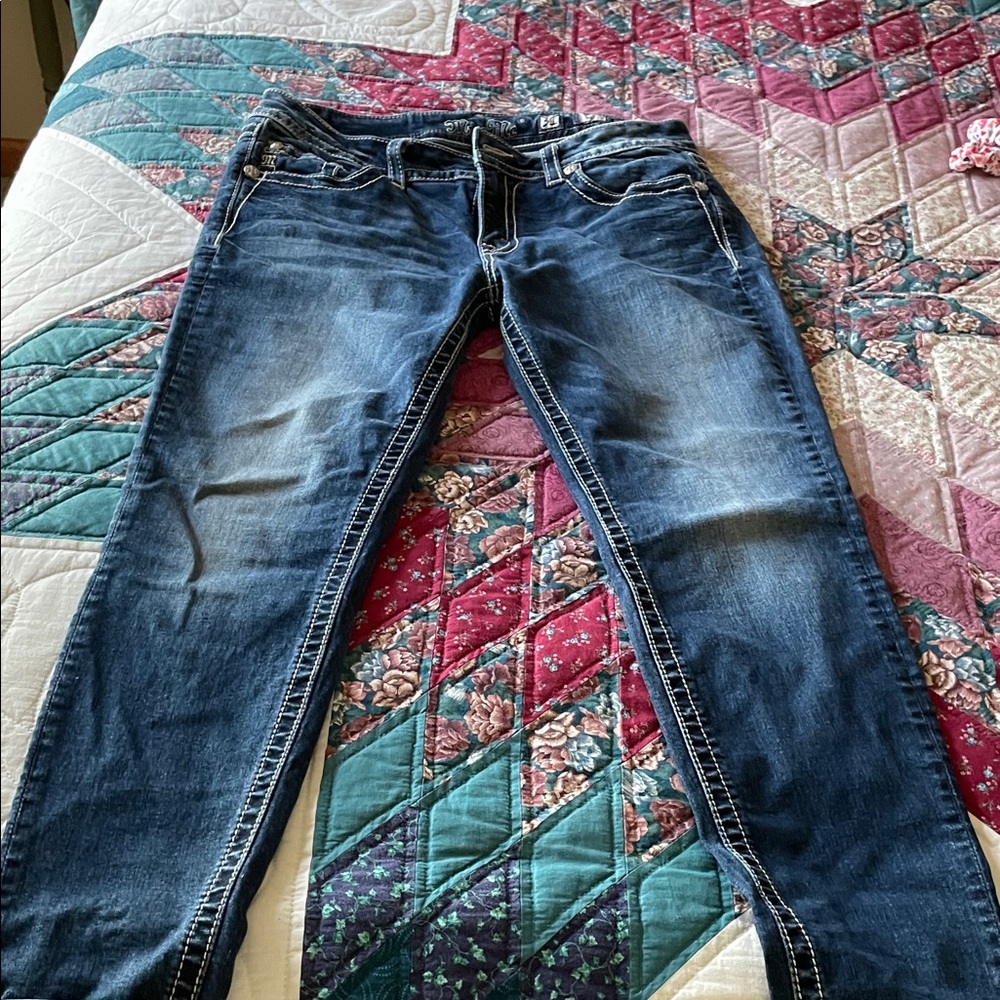 Miss Me Dark Blue Denim  skinny Jeans